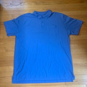 L.L. Bean ODTL9 Big & Tall Golf Polo Shirt Light Blue Men’s XXLT